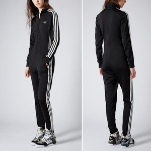 adidas three stripe catsuit